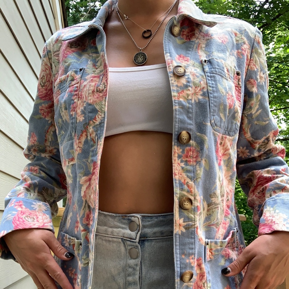VTG Floral Corduroy Jacket